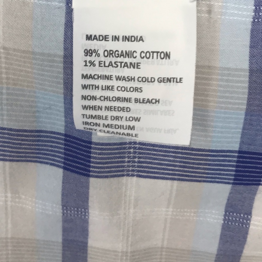 PrAna 99% Organic Cotton Plaid Button Down Top - S - Picture 14 of 17